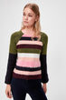 Color Block Plush Detail  Sweater