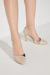 Golden Silvery Women Heels Shoes