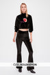 Black Velvet Knitted Pants