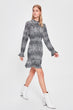 Snake Pattern Knitted Dress