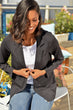 Women Black Unlined Woven Blazer Jacket