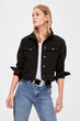 Black Crop Denim Jacket