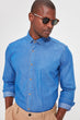 Male Shirt Collar Slim Fit Denim Shirt New