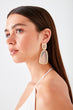 Geometric Shaped Transparent Detailed Bijouterie Earrings