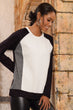 Women Blocky Raglan Sleeve Sweat