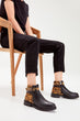 Leopard Detail Women Boots