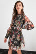 Organza Floral Print Dress