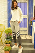 Women Black Blocky Sportsman Sweatpants