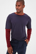 Male Internal Sleeve Overhang Long Sleeve New T-Shirt