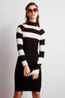 Upright Collar Sweater Dress
