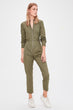 Khaki Belted Jumpsuit