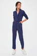 Trendyol Navy Blue Striped Jumpsuit TWOAW20TU0022