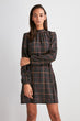 Belted Plaid Dress