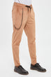 Male Velvet Chain Detail Pants