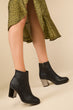 Black Kroko Women Boots
