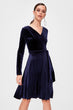 Pleats Velvet Dress
