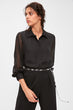 Black Sleeve Detail Shirt