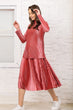 Women Velvet Skirted Suit