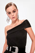 Black One Shoulder Body