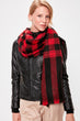 Soft Textured Plaid Scarf