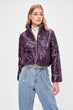 Damson Zipper It Should Cover Upright Collar Inflatable Crop coats