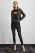 Zip Detail High Waist Skinny Jeans