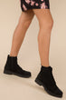 Winter Women Vintage Ankle Boots Female Casual Suede Shoes Simple Ladies Elegant Flats Boots New Black Khaki