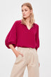 Fuchsia Asymmetrical Blouse