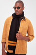 Male White Striped Scarf