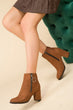 Tan Suede Women Boots