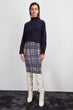 Checkered Knit Skirt