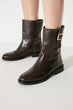Brown Accessory Detailed Women Boots