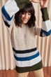 Women Thick Striped Soft Textured Sweater