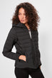 Black Hooded Zipper INFLATABLE coat