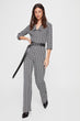 Crowbar Patterned Knitted Jumpsuit