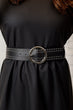 Women Black Staples Belt