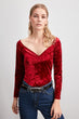 Velvet Knitted Blouse