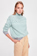 Mint Cellular Knitwear Sweater