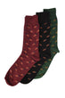 Men Patterned 3'lü New Socks