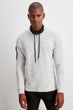 Men 'S Hooded Zipper Detail Sweatshirt