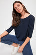 Three Quarter Sleeve Knitted Blouse