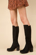 Black Suede Women Boots