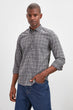 Slim Fit Male Lumberjack Plaid Shirt New