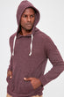 Burgundy Men 'S Hooded New Knitted Sweater