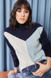 Women 'S Color Block Sweater Pullover