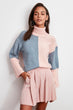 Color Block Sweater Pullover