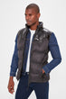 Male Crew Neck Front Zipper Pockets New Vest