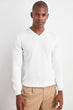 Male V-Neck Knitted-Sweater