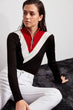 Zip Detail With Color Block Sweater Pullover
