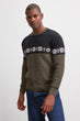 Male Snow Pattern Knitwear Sweater